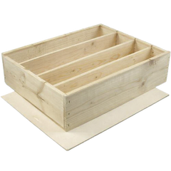 4-Bottle Wooden Giftbox with Sliding Lid