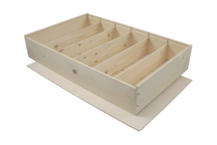 6-Bottle Wooden Giftbox with Sliding Lid